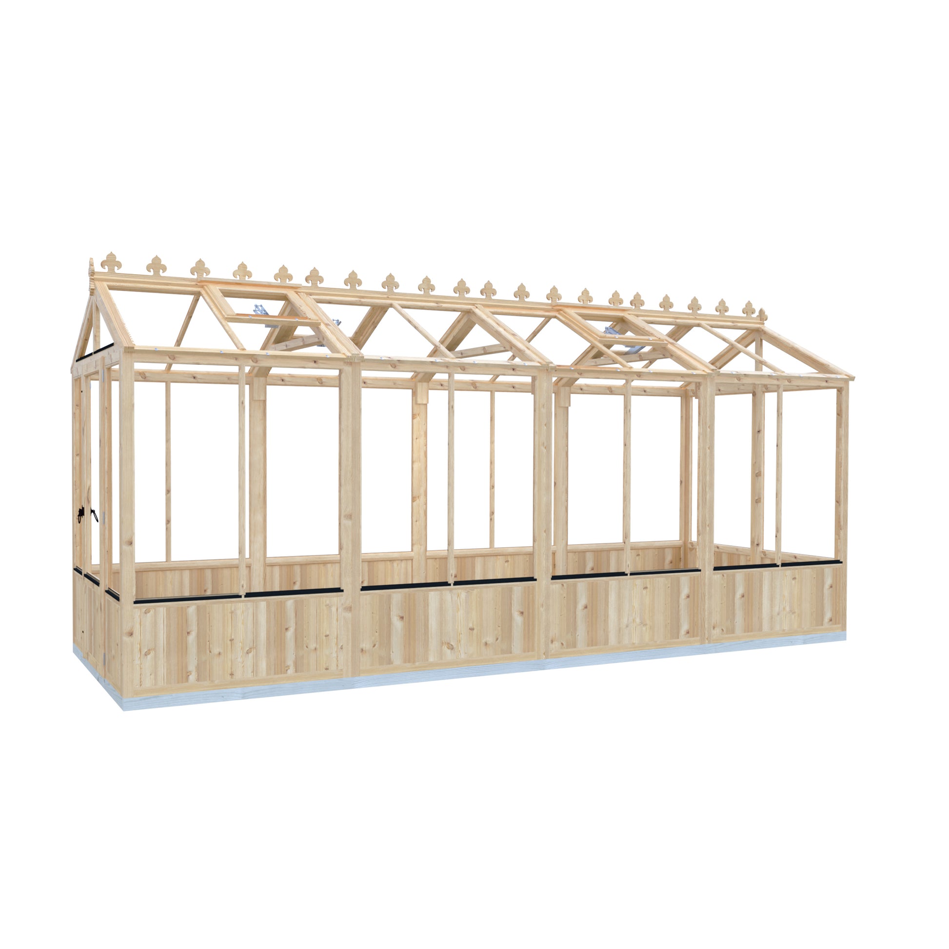 Shire Holkham Wooden Apex Greenhouse 6' x 16'