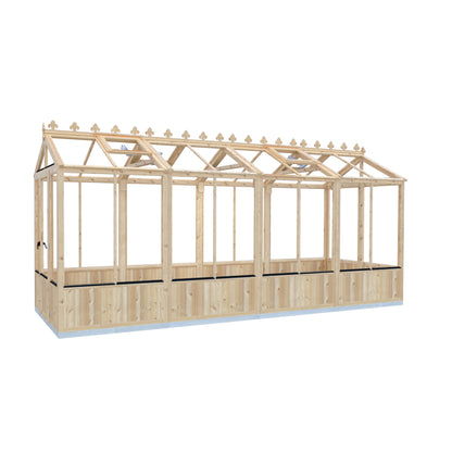Shire Holkham Wooden Apex Greenhouse 6' x 16'