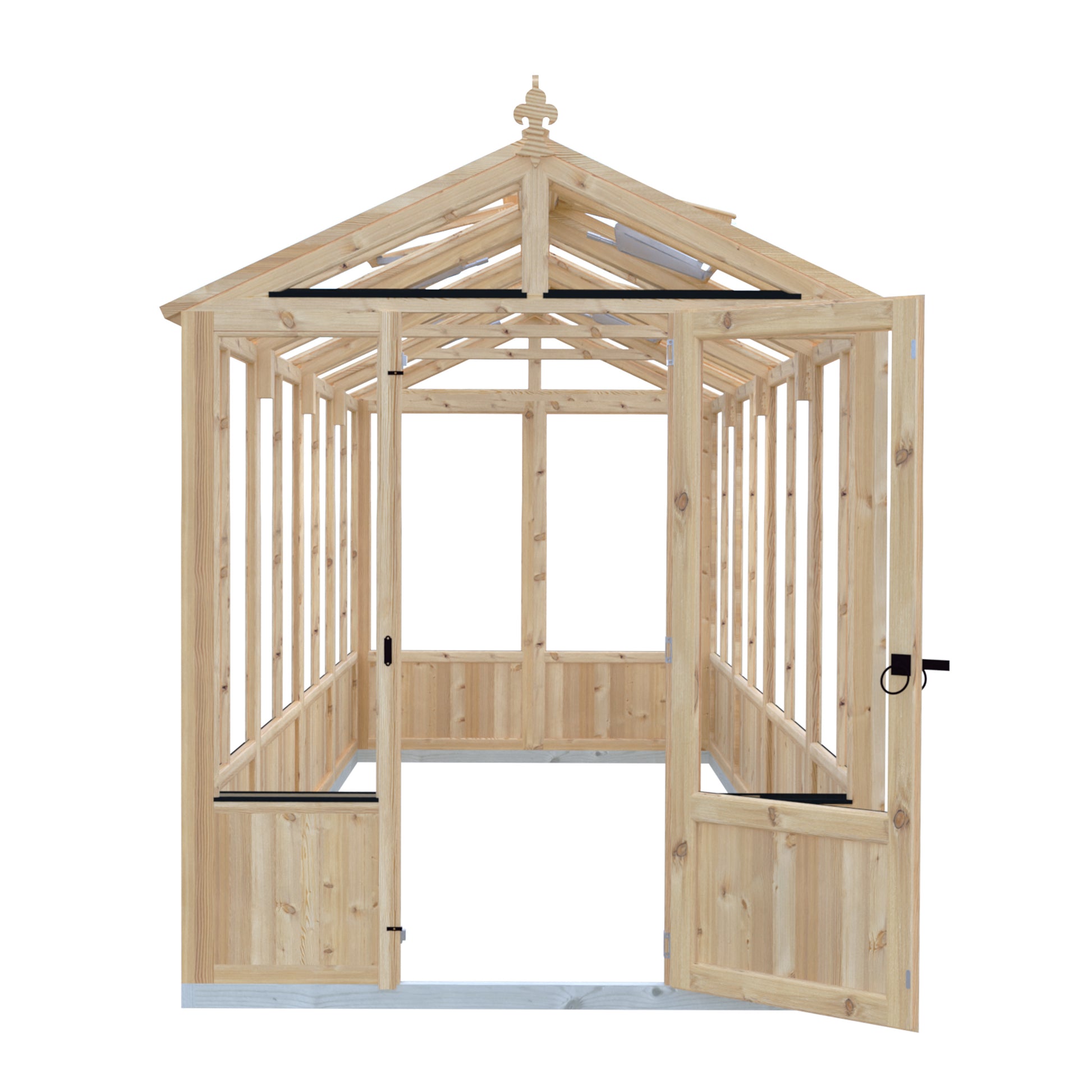 Shire Holkham Wooden Apex Greenhouse 6' x 16'