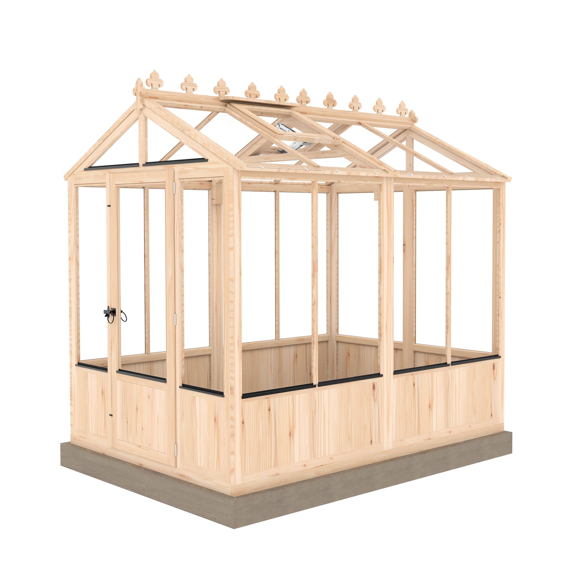 Shire Holkham Wooden Apex Greenhouse 6' x 8'
