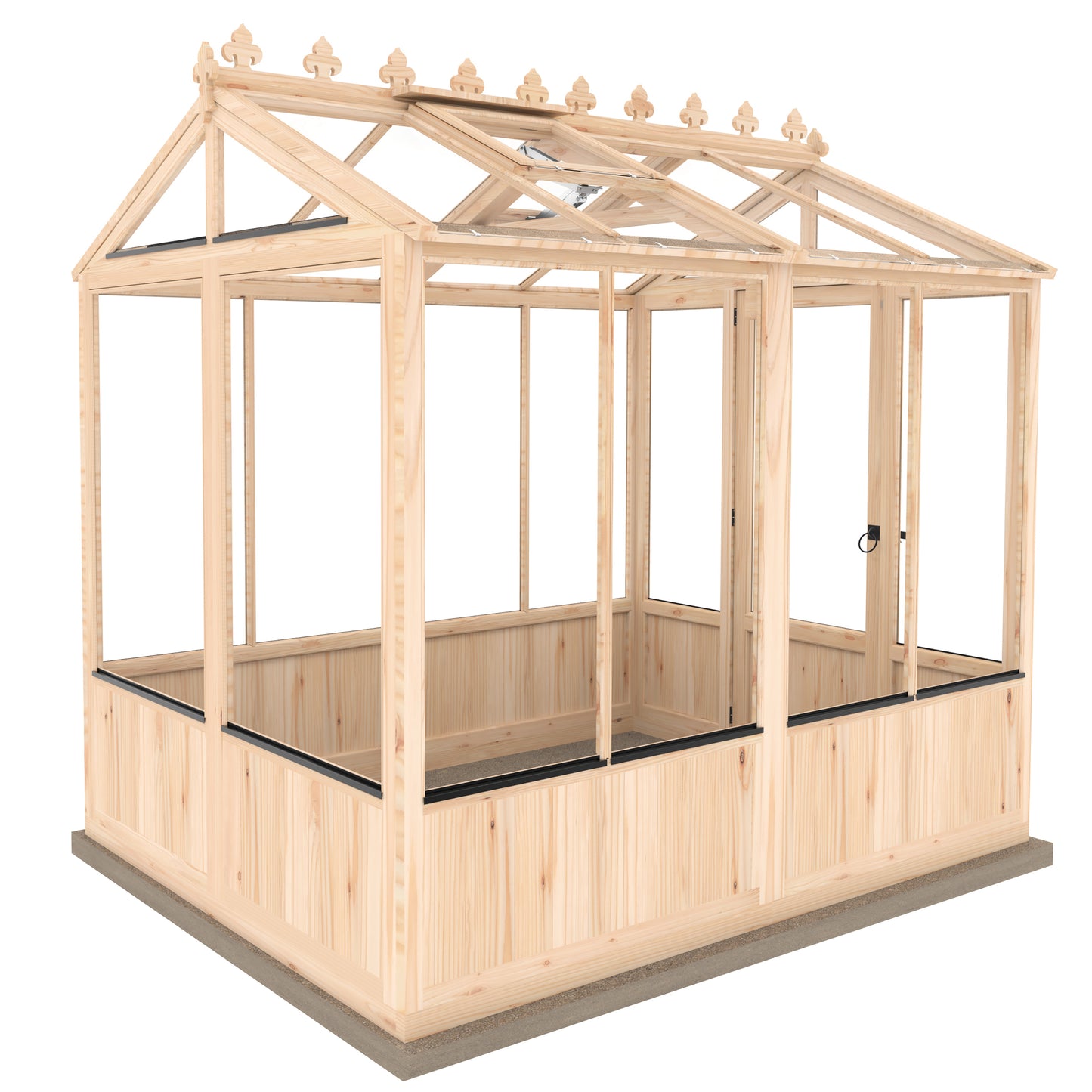 Shire Holkham Wooden Apex Greenhouse 6' x 8'