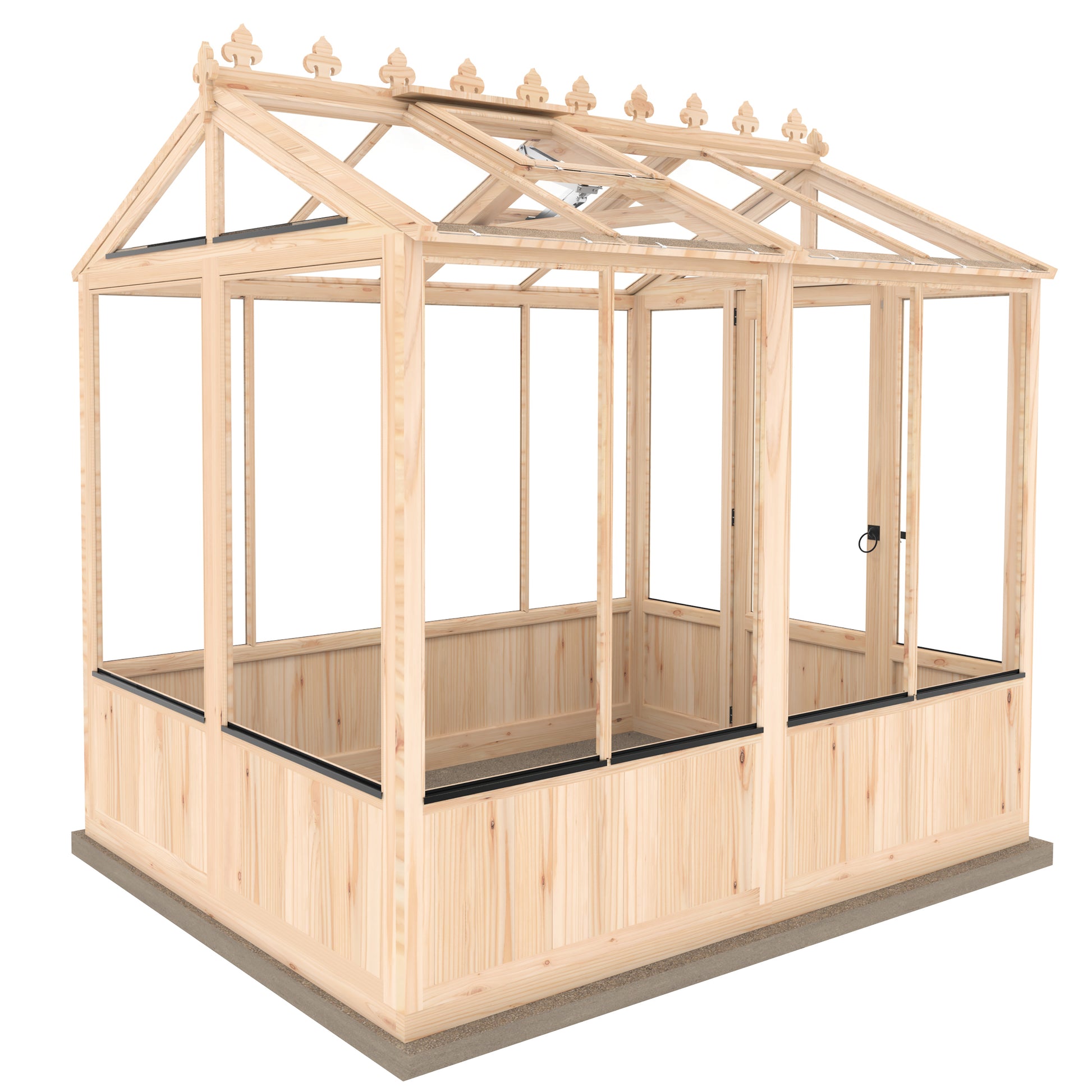 Shire Holkham Wooden Apex Greenhouse 6' x 8'