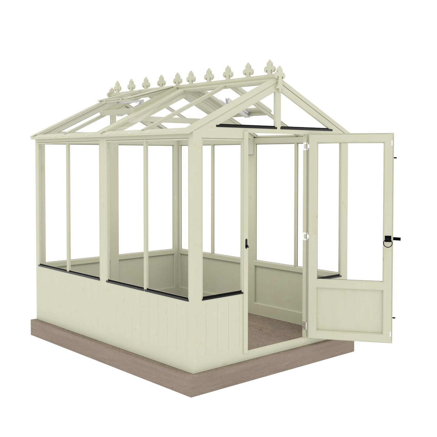 Shire Holkham Wooden Apex Greenhouse 6' x 8'