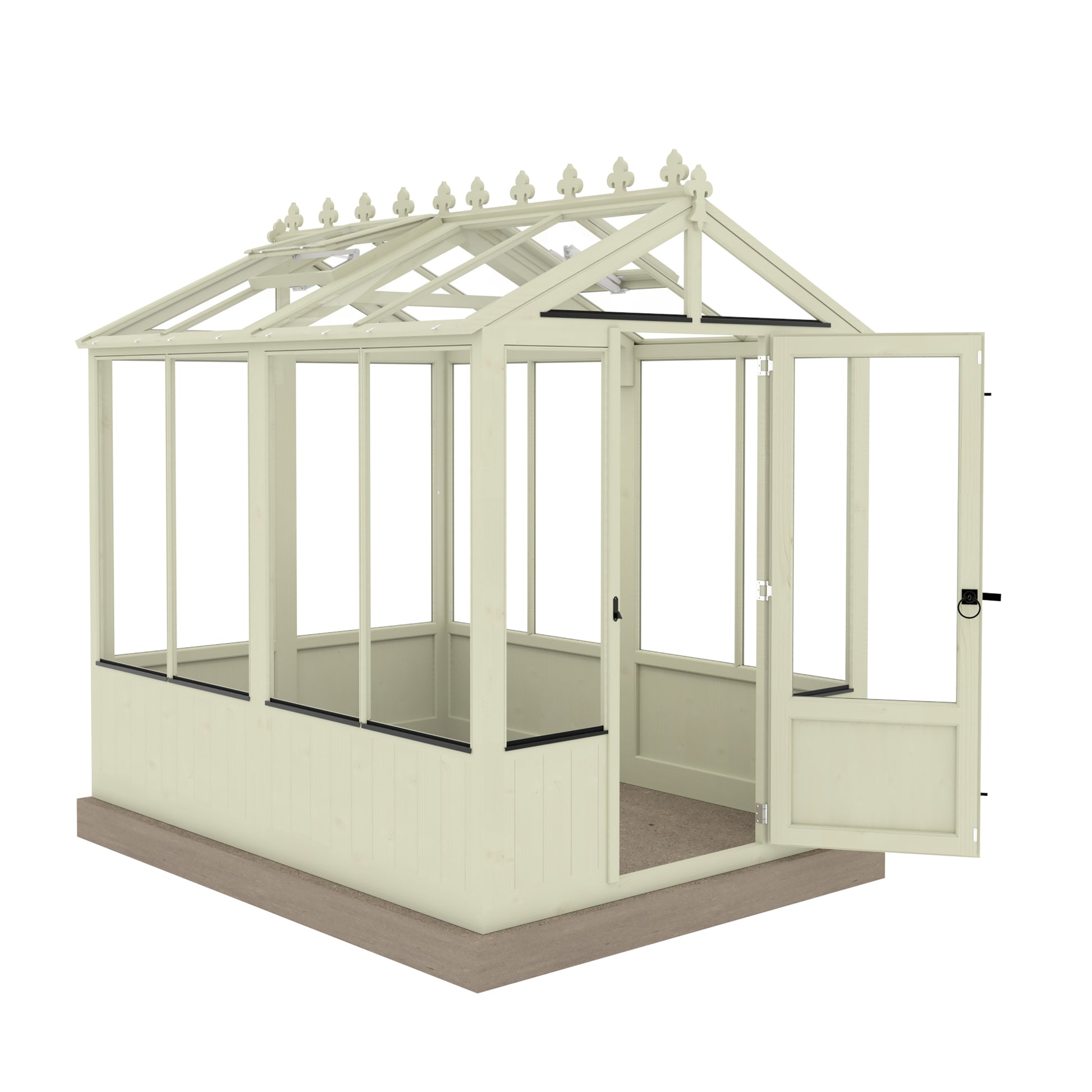 Shire Holkham Wooden Apex Greenhouse 6' x 8'