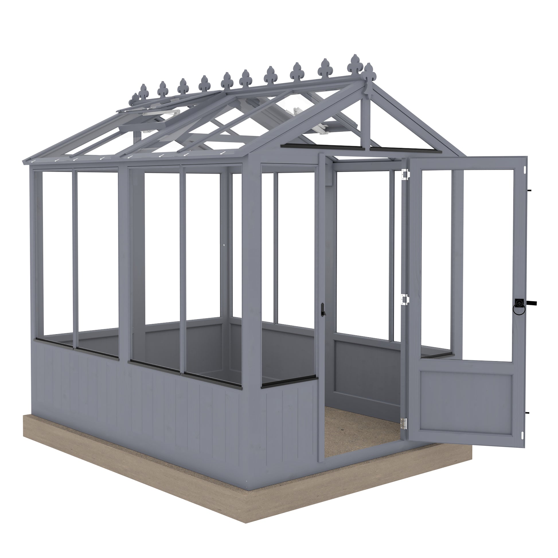 Shire Holkham Wooden Apex Greenhouse 6' x 8'