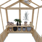 Shire Holkham Wooden Apex Greenhouse 6' x 16'