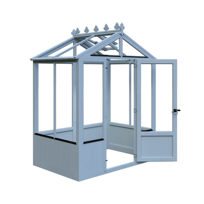 Shire Holkham Wooden Apex Greenhouse 4' x 6'