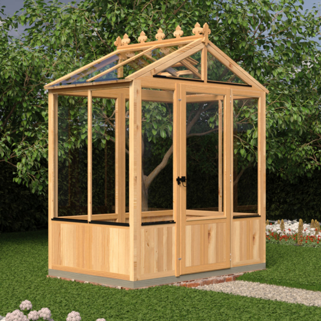 Shire Holkham Wooden Apex Greenhouse 4' x 6'