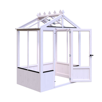 Shire Holkham Wooden Apex Greenhouse 4' x 6'