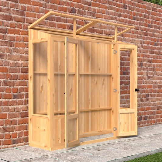 Shire Holme Mini Wooden Greenhouse 7' x 2'