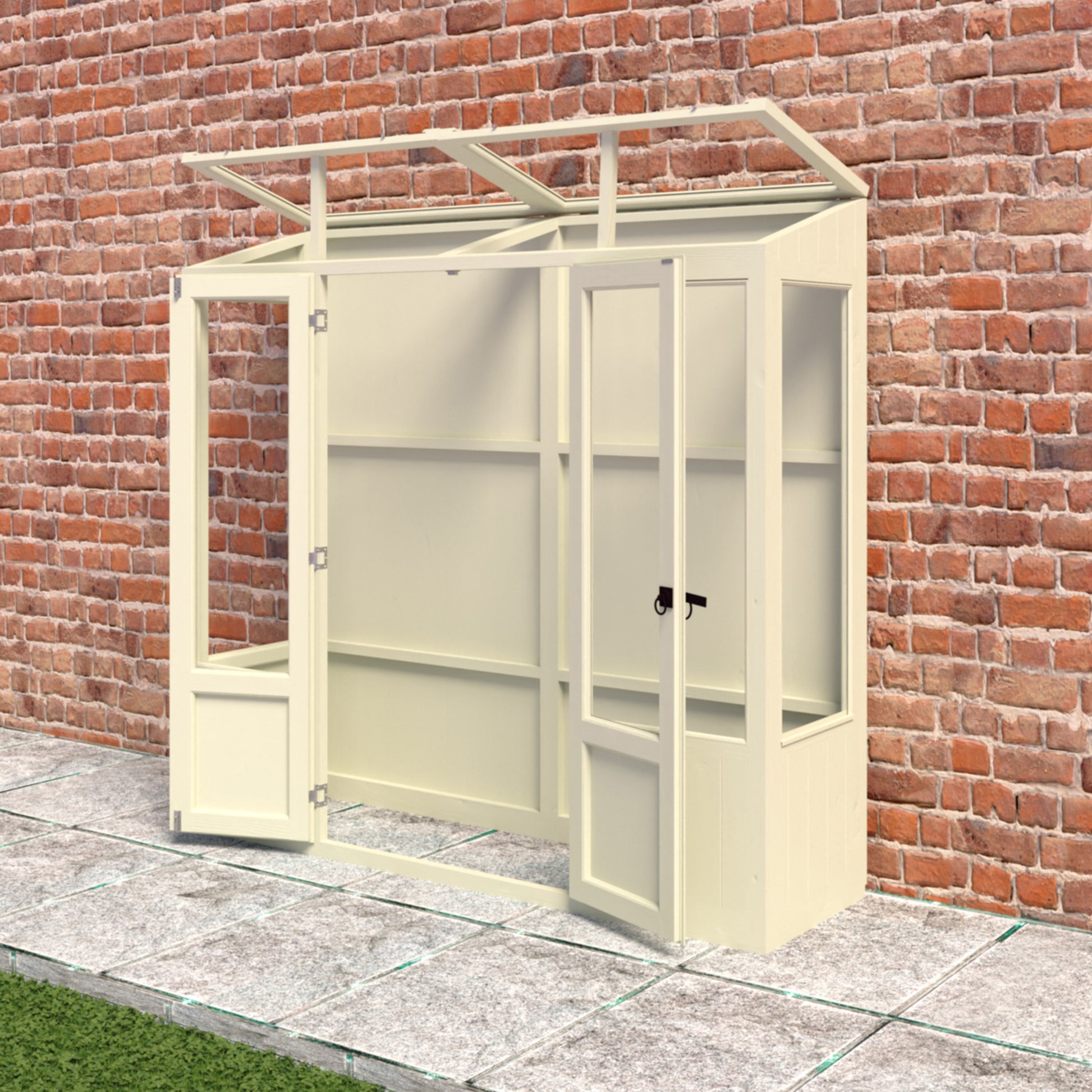 Shire Holme Mini Wooden Greenhouse 7' x 2'