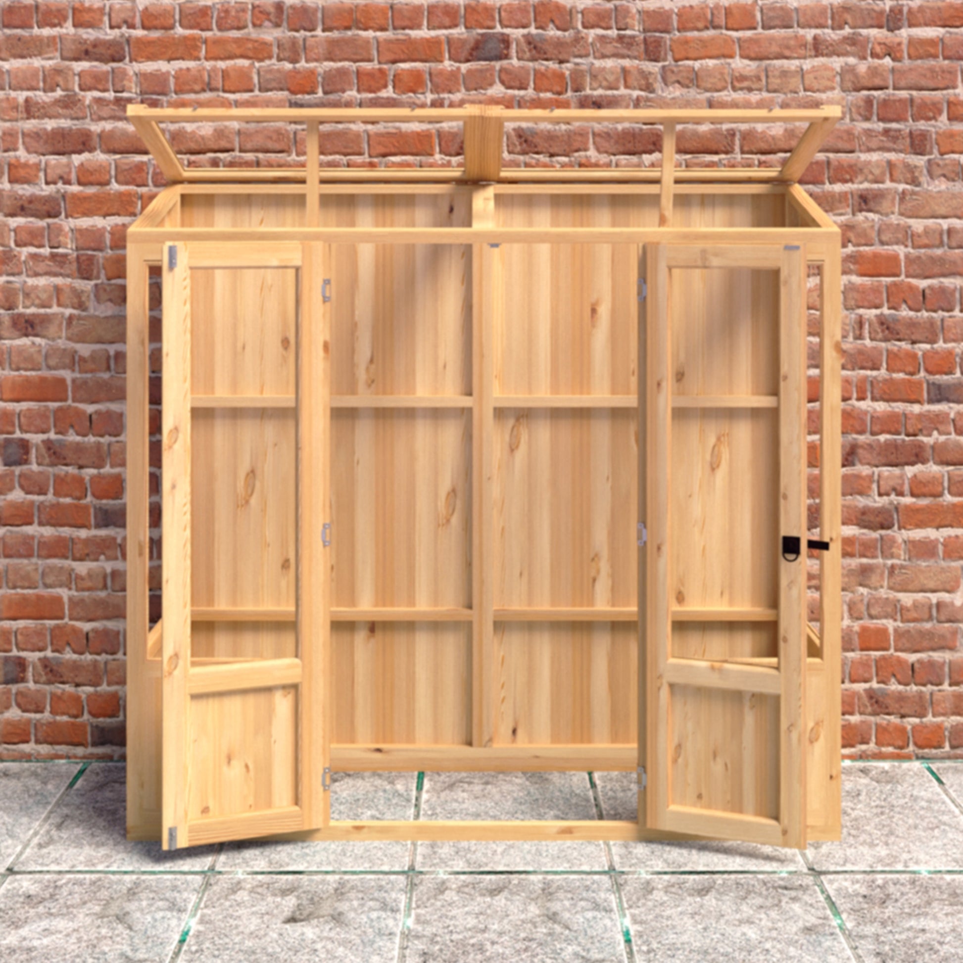 Shire Holme Mini Wooden Greenhouse 7' x 2'