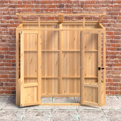 Shire Holme Mini Wooden Greenhouse 7' x 2'