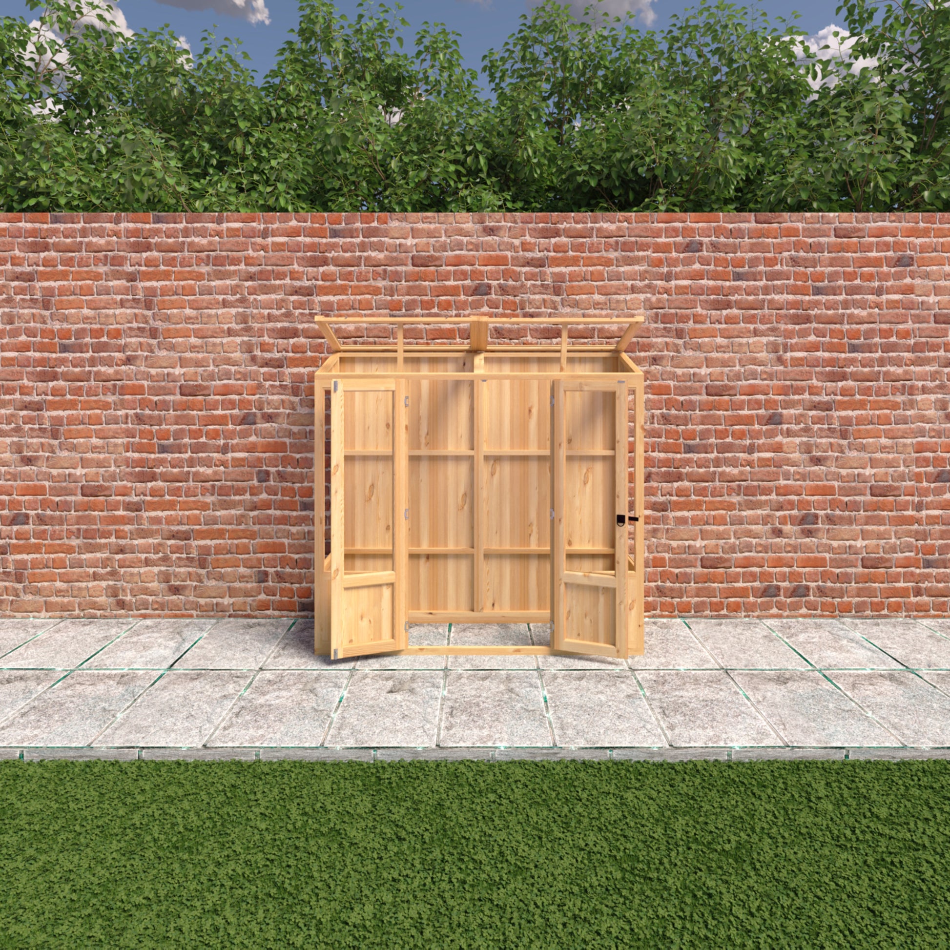 Shire Holme Mini Wooden Greenhouse 7' x 2'