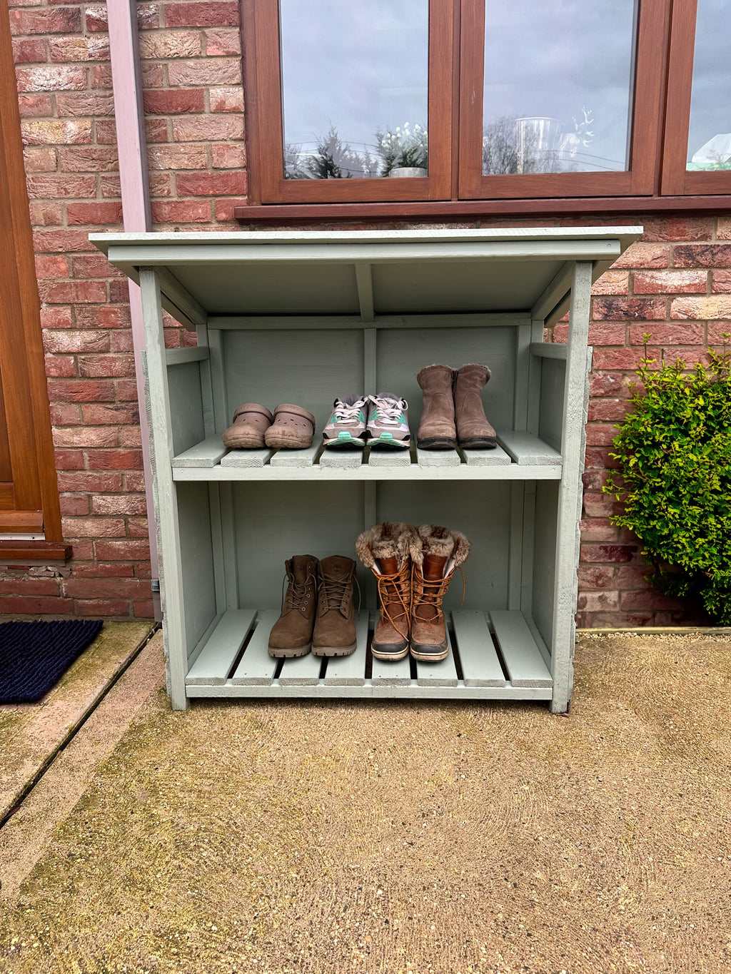 Shire 3x2 Aveley Pent Welly Store - Pressure Treated - Double Height