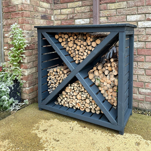 Shire 3 x 1 Woodlowe Cross Log Store - Pressure Treated