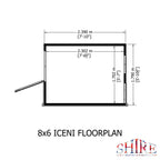 Shire Iceni Potting Shed 8 x 6 Style A