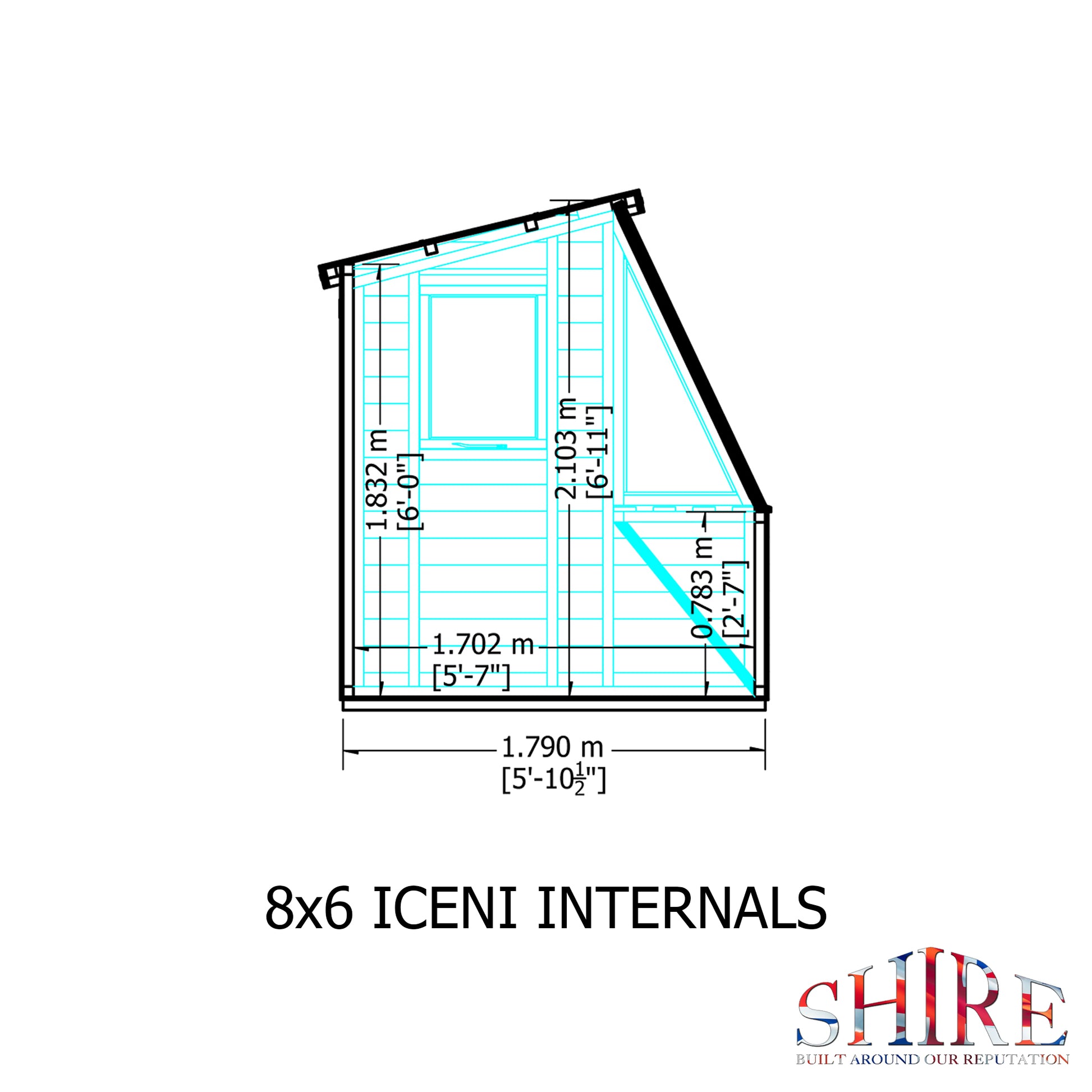 Shire Iceni Potting Shed 8 x 6 Style A