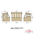 Shire Iceni Potting Shed 8 x 6 Style A
