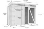 Elmstead Full Height Dog Kennel And Run Dimensional Drawings
