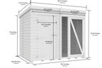 Elmstead Full Height Dog Kennel And Run Dimensional Drawings