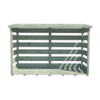 Shire Pent Log Store With Slats - Pressure Treated Timber - Large Size