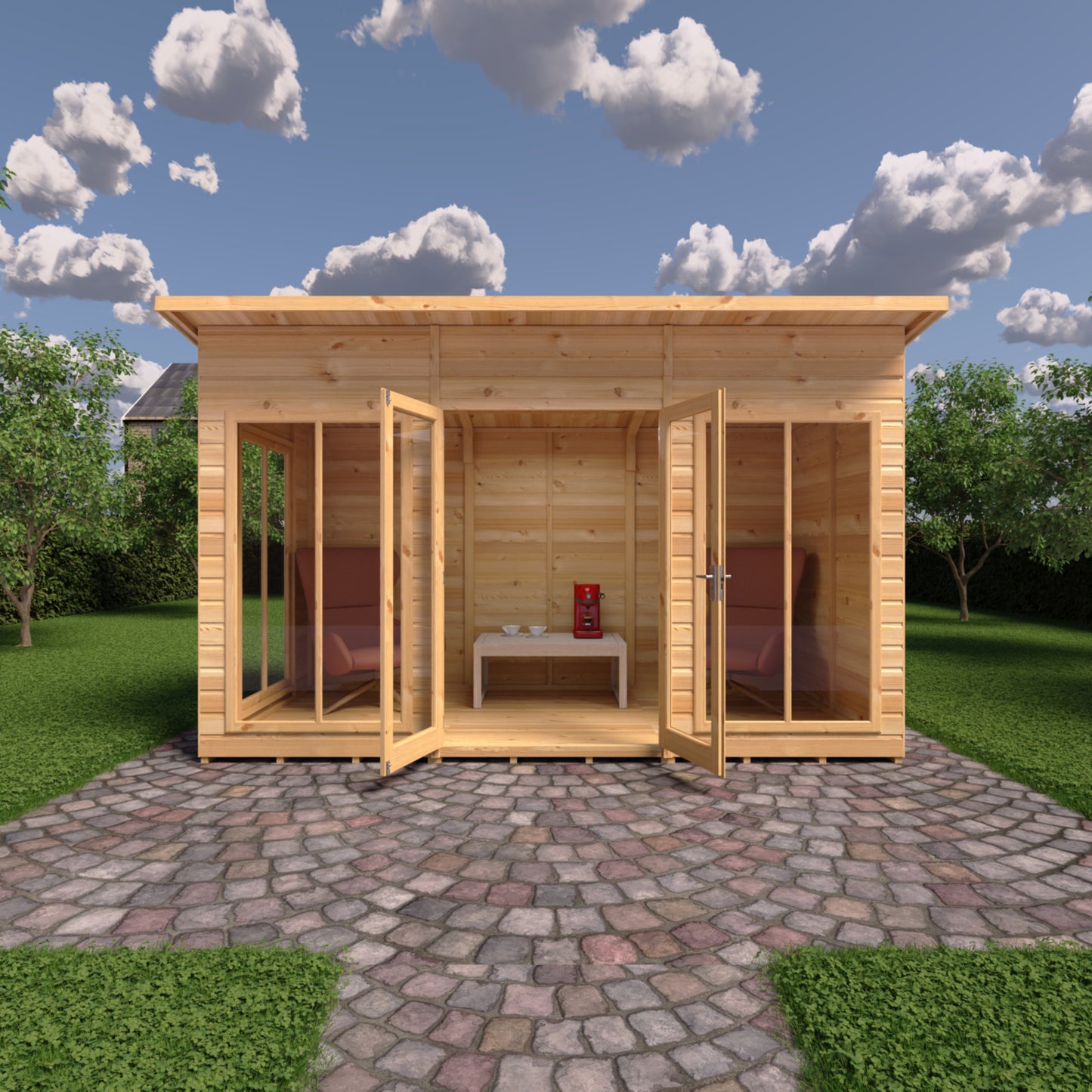 Shire Lela Pent Summerhouse 12x6