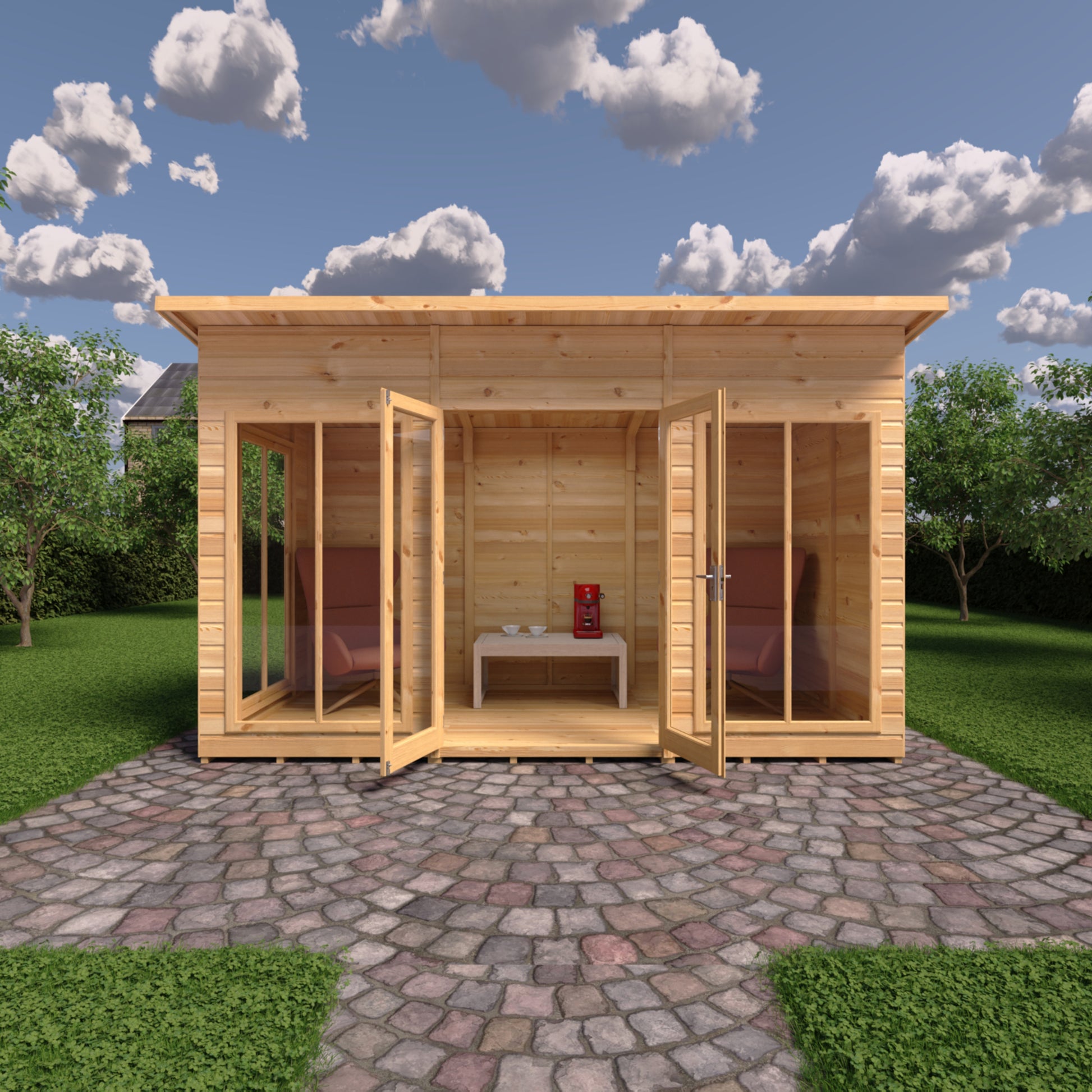 Shire Lela Pent Summerhouse 12x6