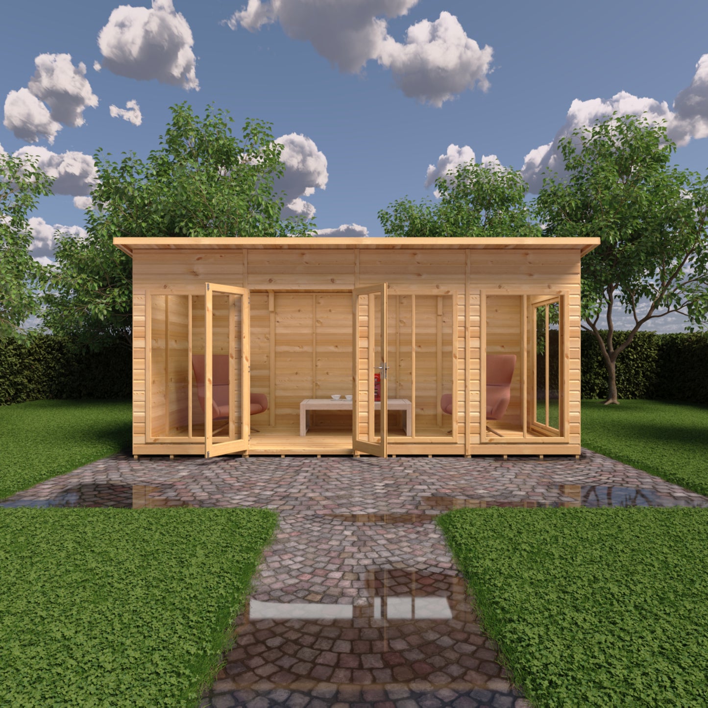 Shire Lela Pent Summerhouse 16x6