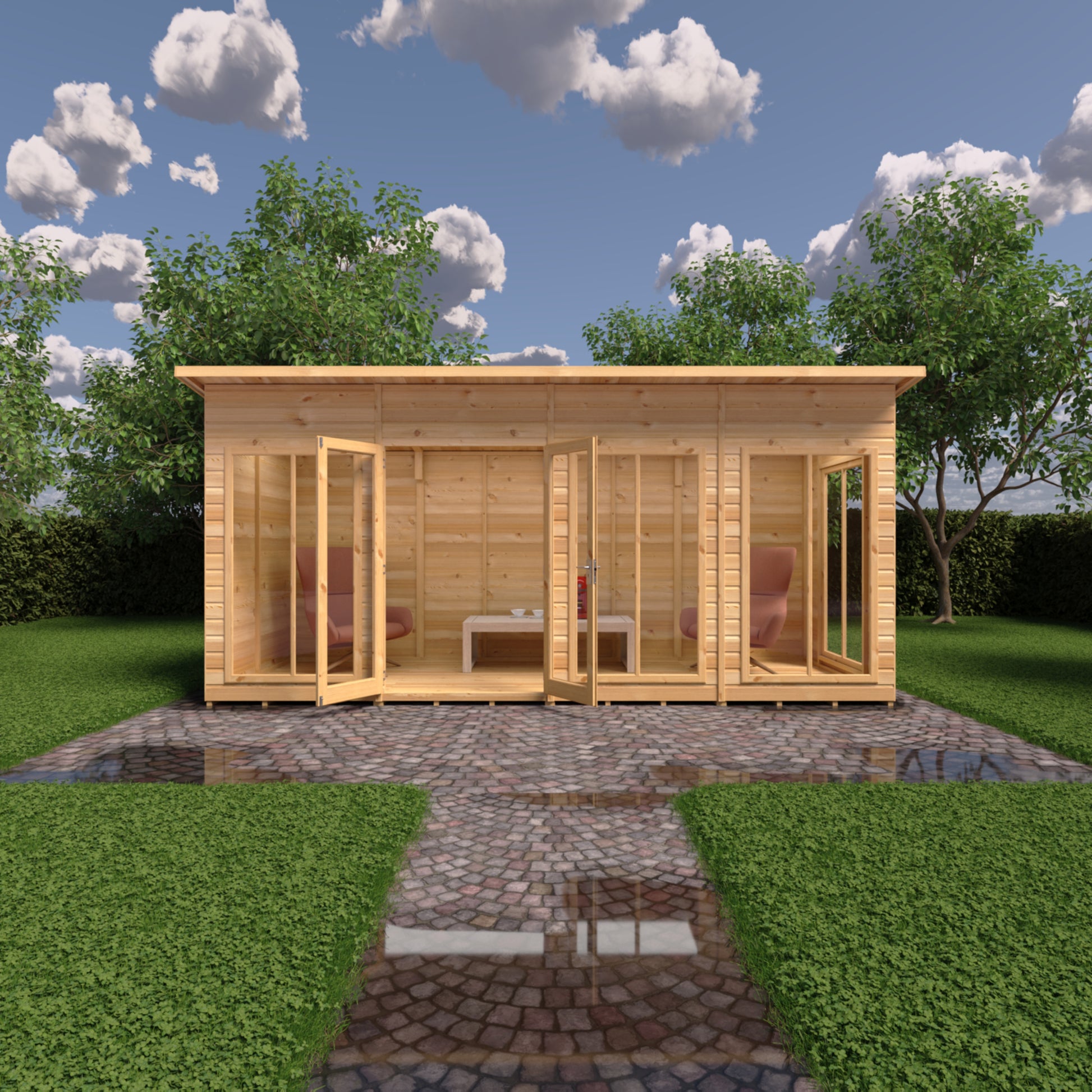 Shire Lela Pent Summerhouse 16x6