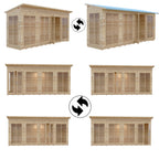 Shire Lela Pent Summerhouse 16x6