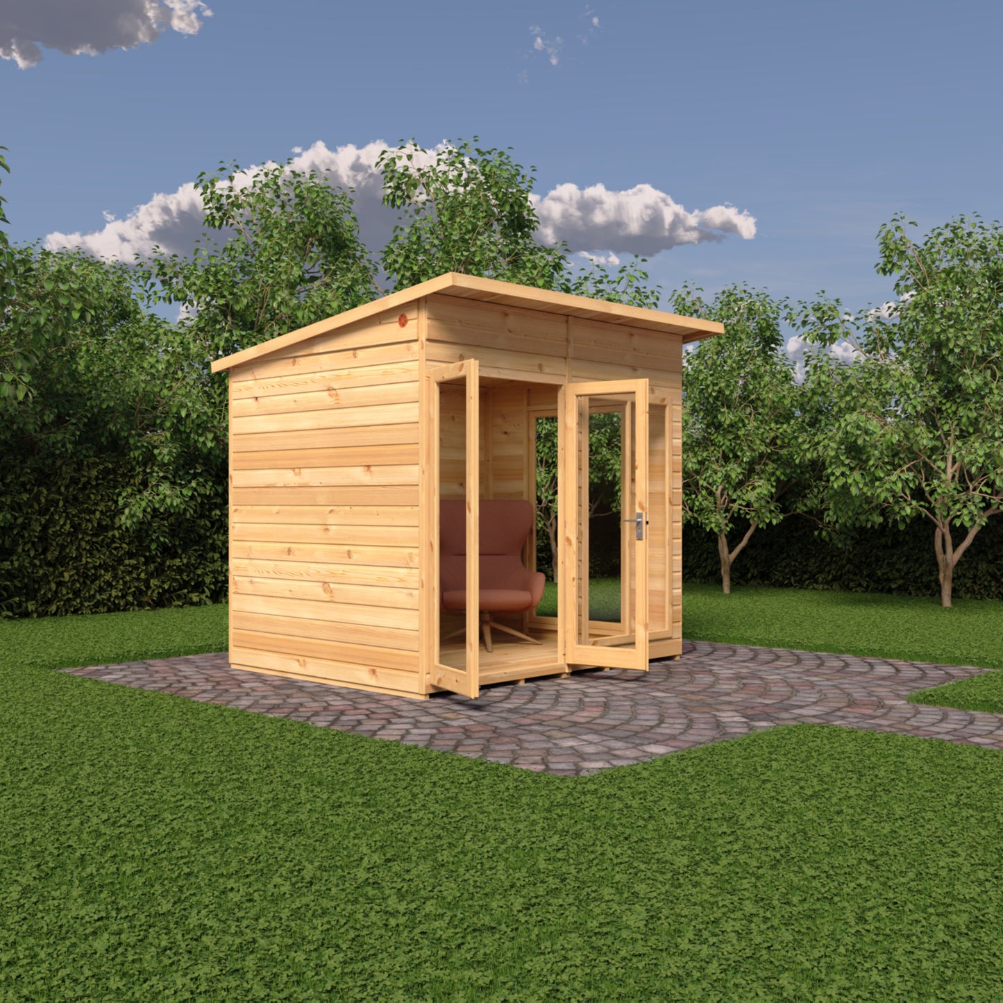 Shire Lela Pent Summerhouse 8x6