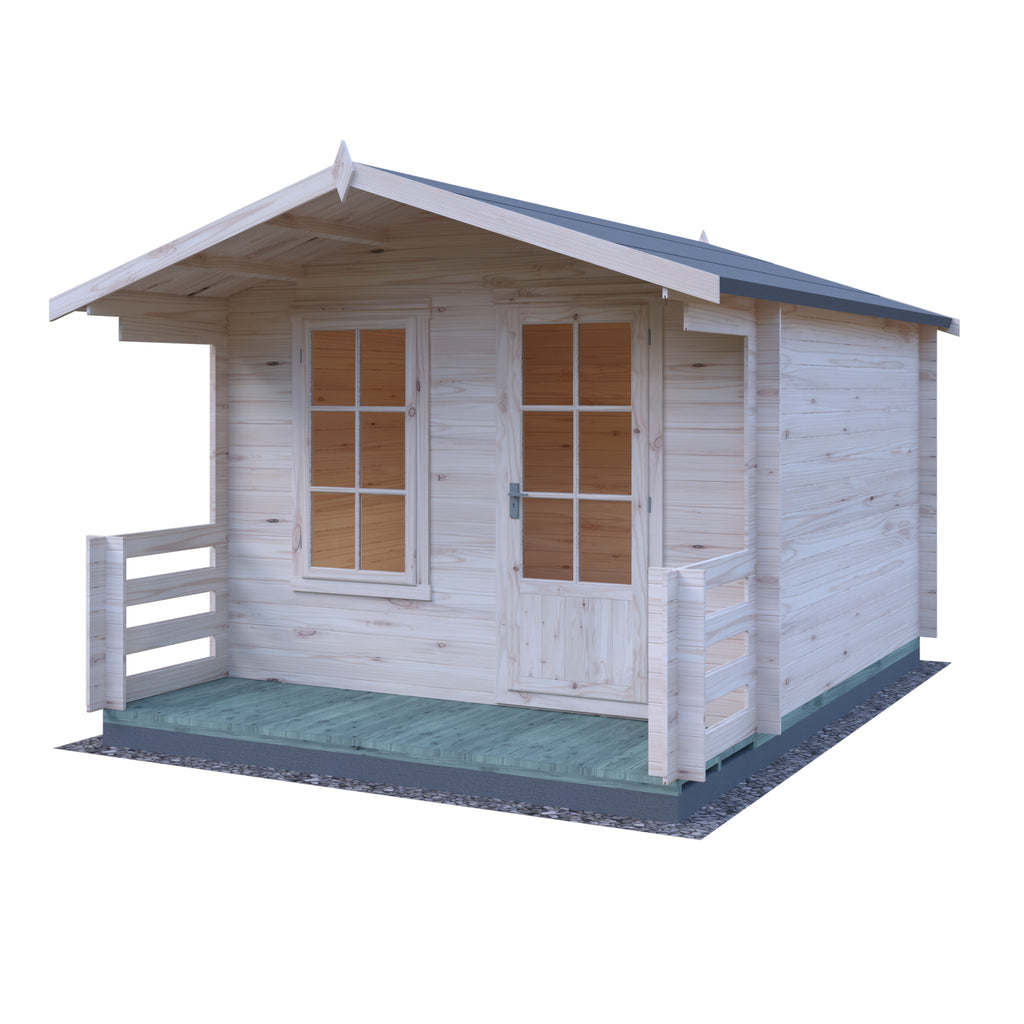 Shire Maulden 19mm Log Cabin With Veranda 10x10