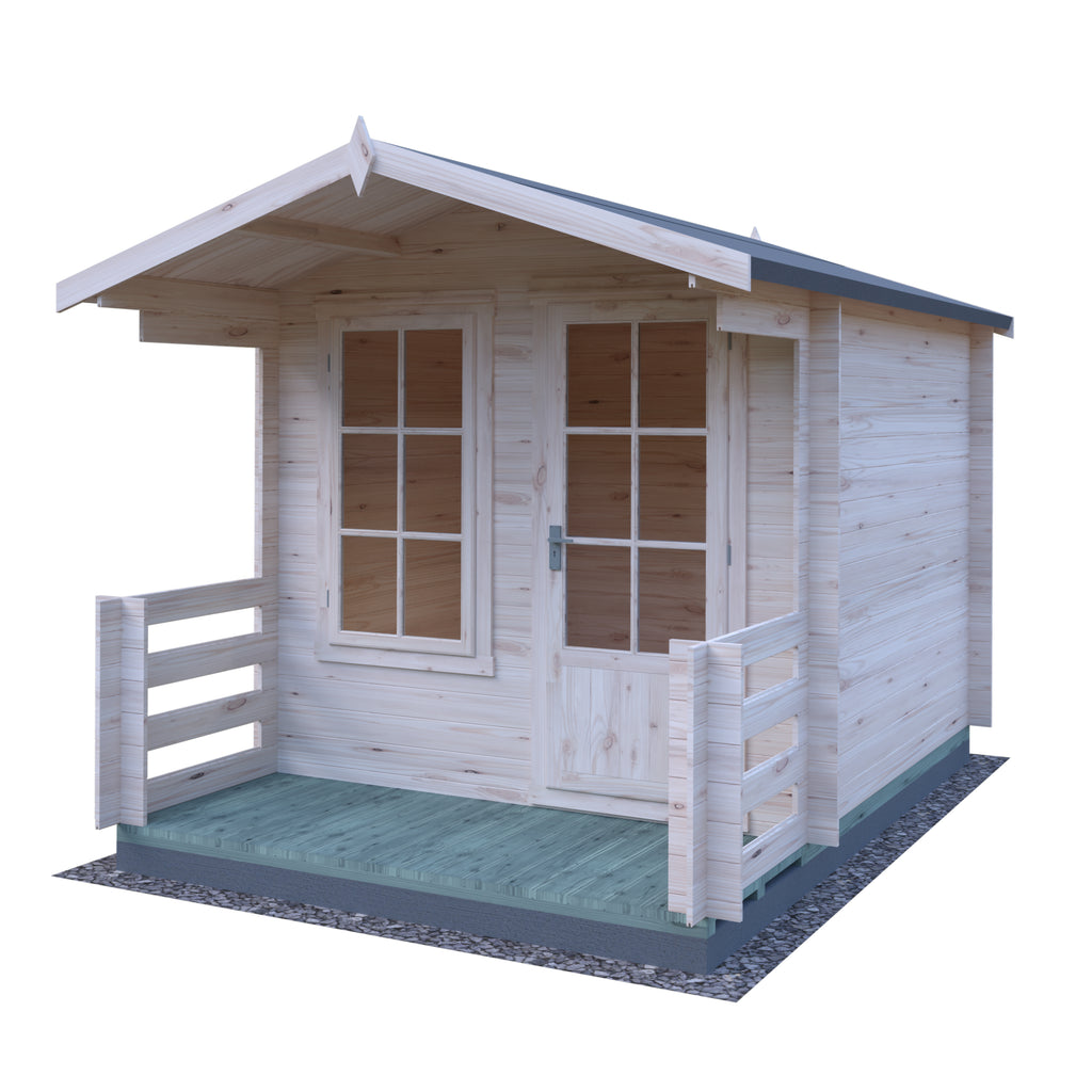 Shire Maulden 19mm Log Cabin With Veranda 8x8