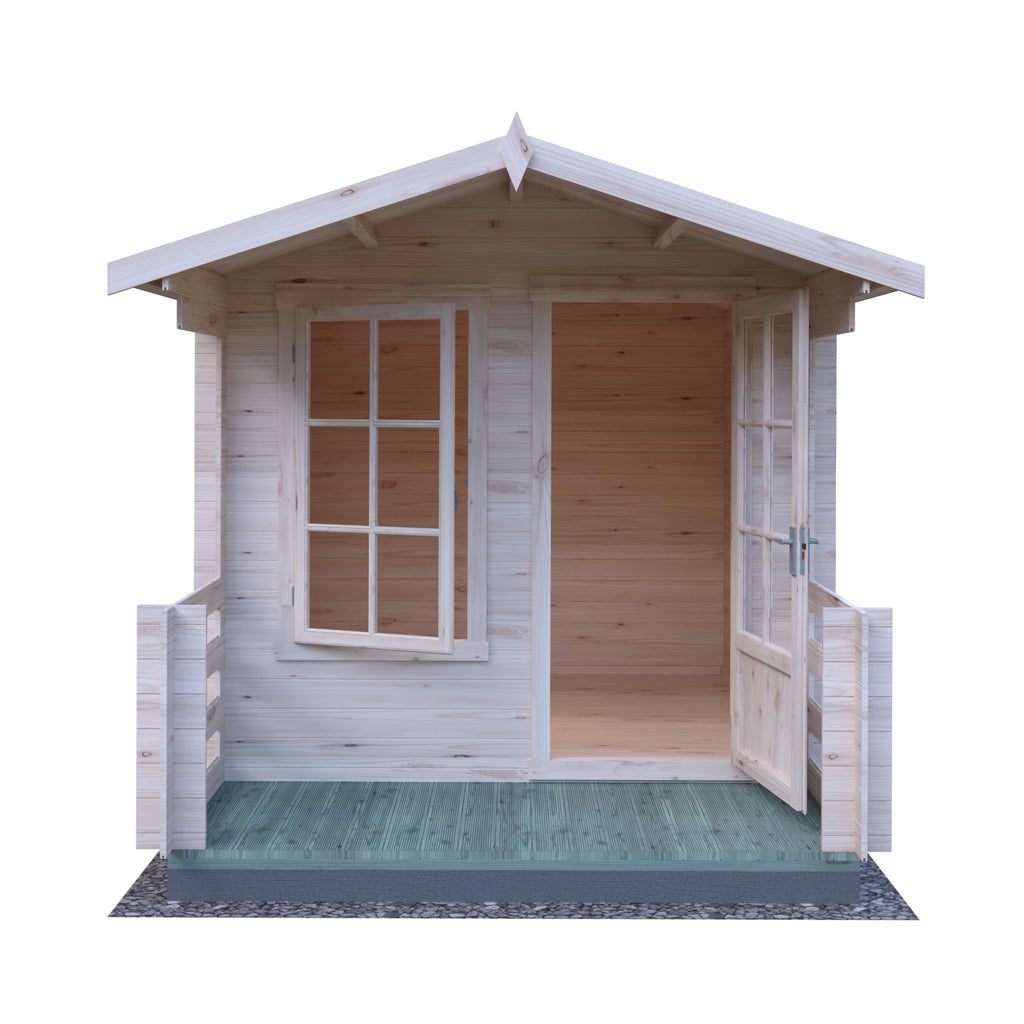 Shire Maulden 19mm Log Cabin With Veranda 8x8