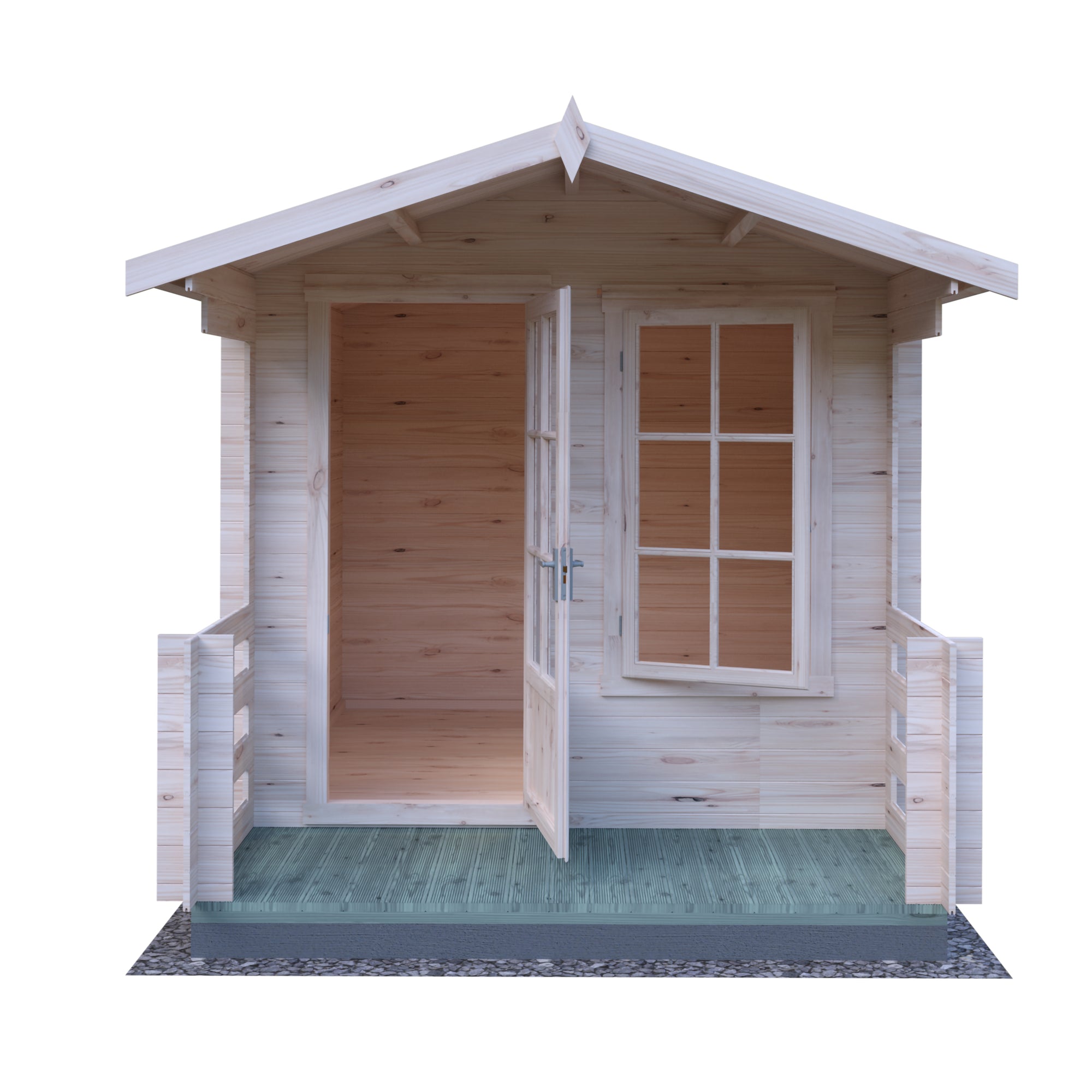 Shire Maulden 19mm Log Cabin With Veranda 8x8
