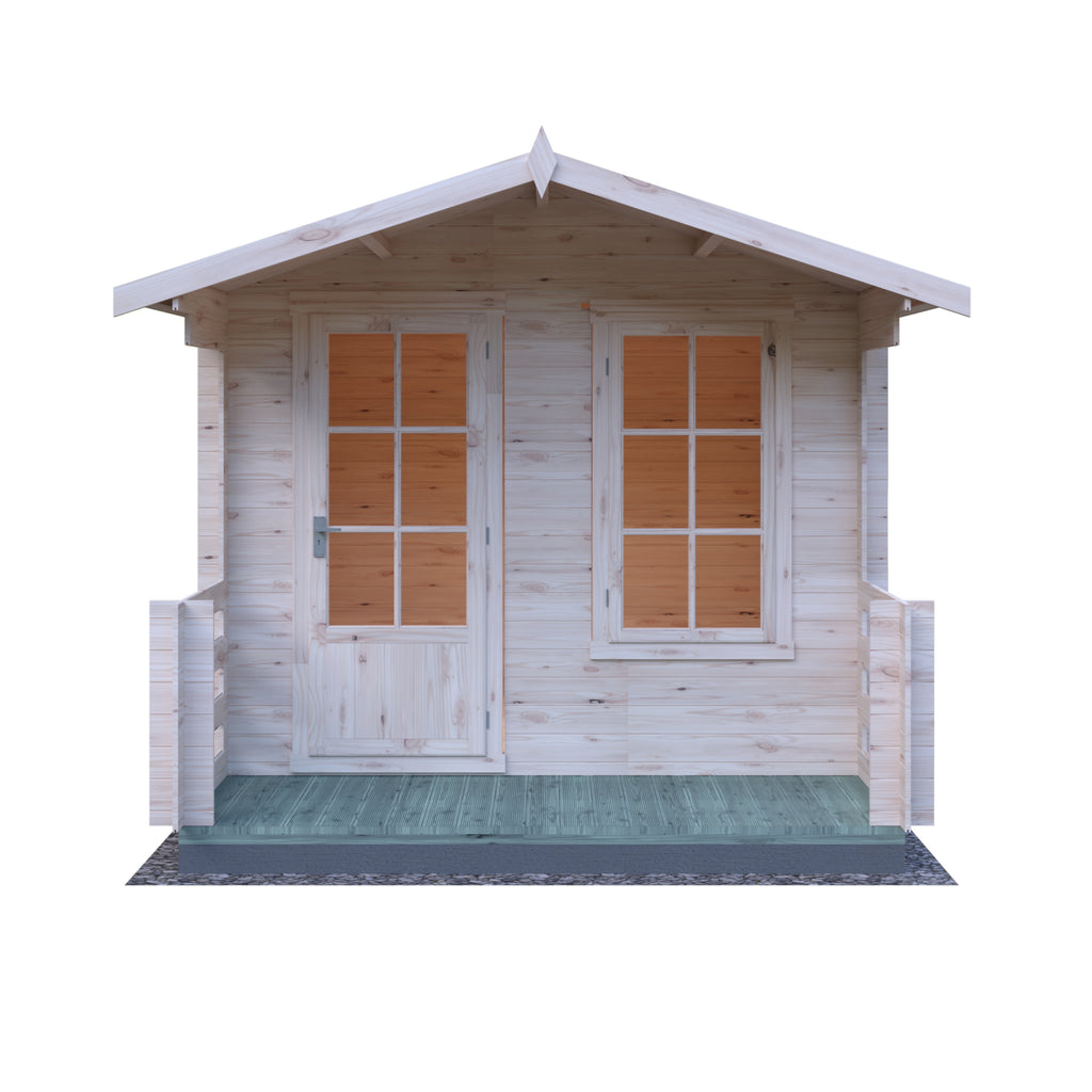 Shire Maulden 19mm Log Cabin With Veranda 9x9