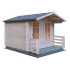 Shire Maulden 19mm Log Cabin With Veranda 9x9