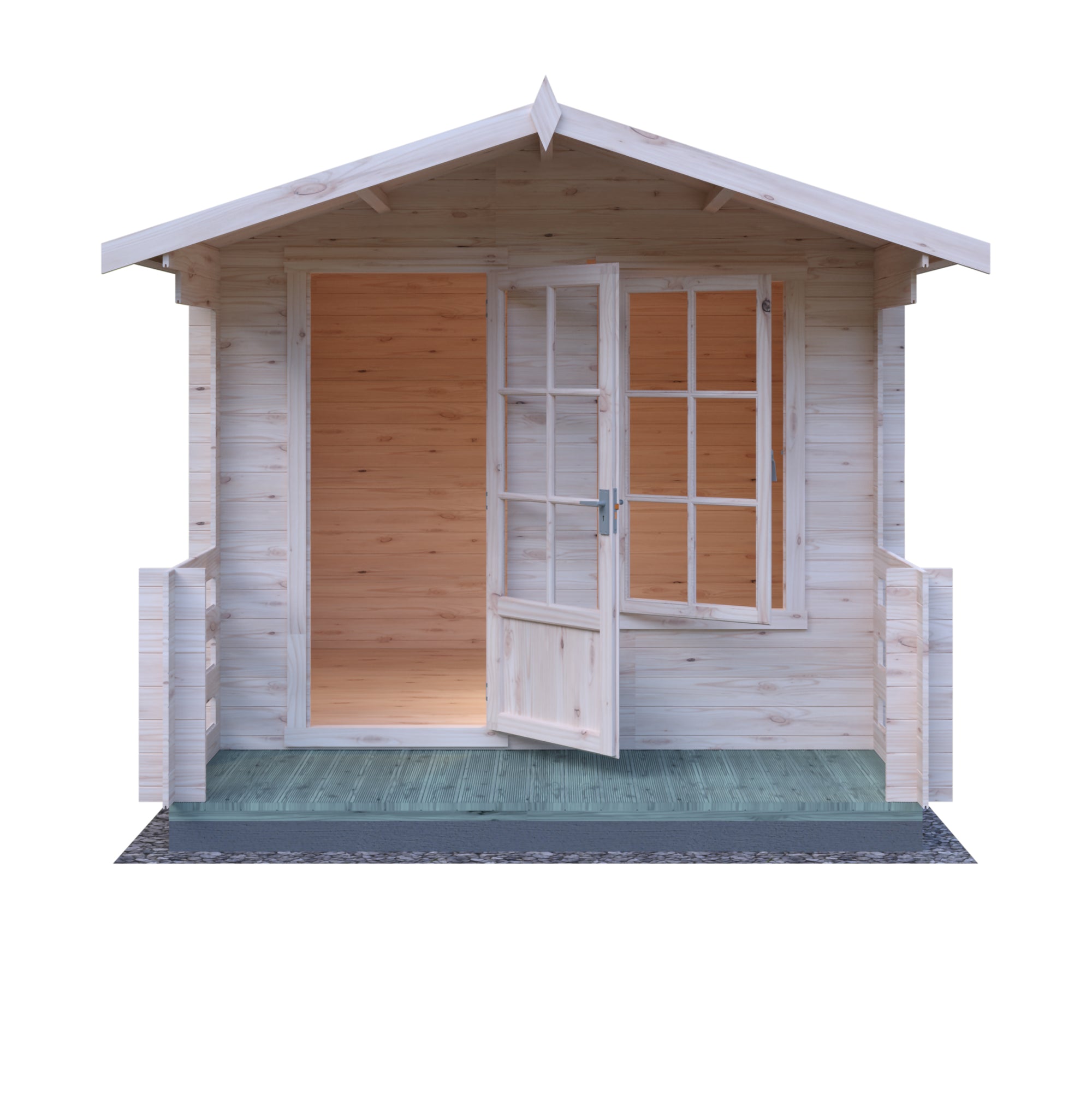 Shire Maulden 19mm Log Cabin With Veranda 9x9