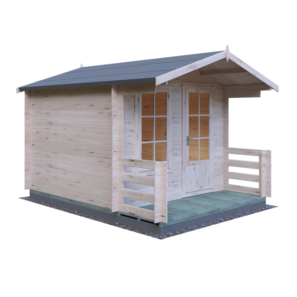 Shire Maulden 19mm Log Cabin With Veranda 9x9