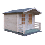 Shire Maulden 19mm Log Cabin With Veranda 9x9
