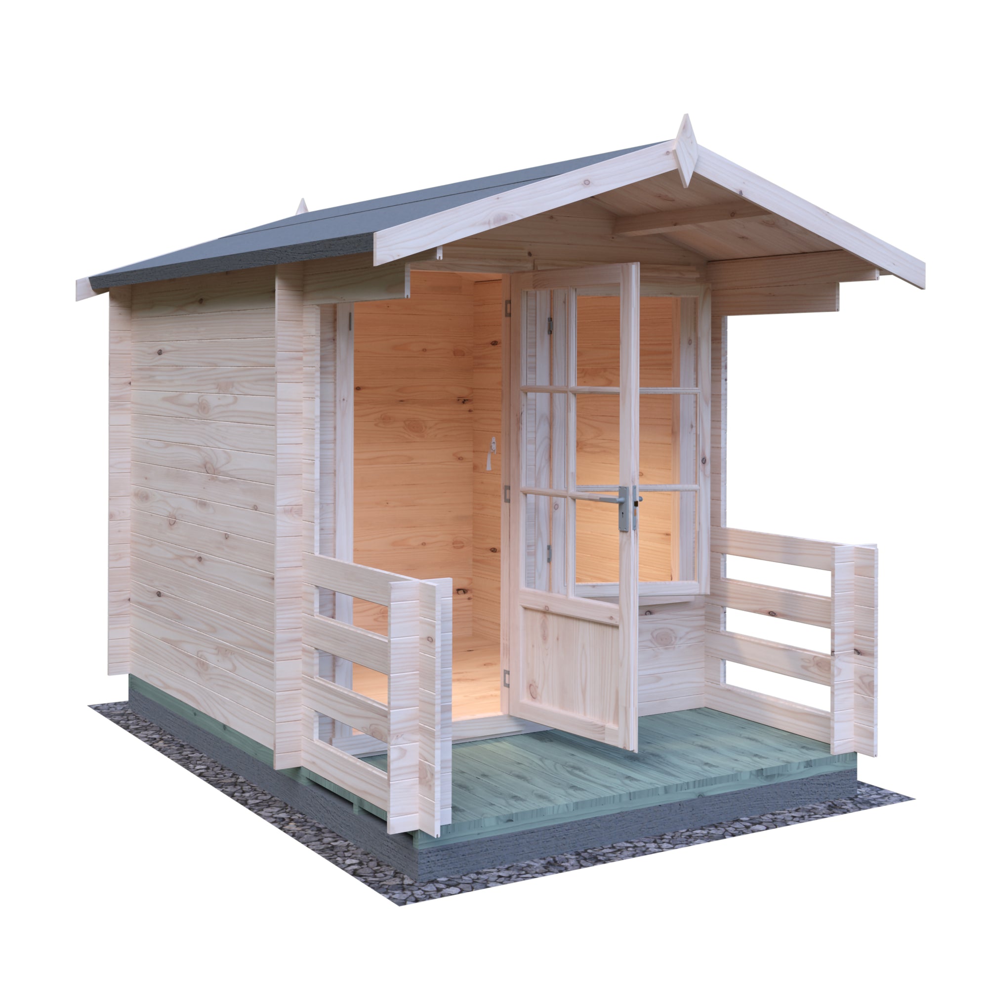 Shire Maulden 19mm Log Cabin With Veranda 7x7
