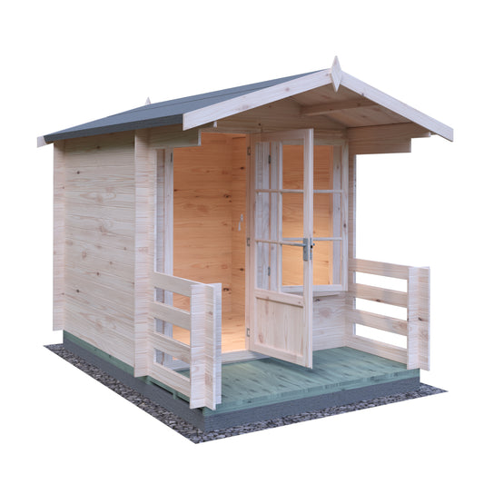 Shire Maulden 19mm Log Cabin With Veranda 7x7