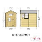 Shire Shetland Apex Shed 6x4