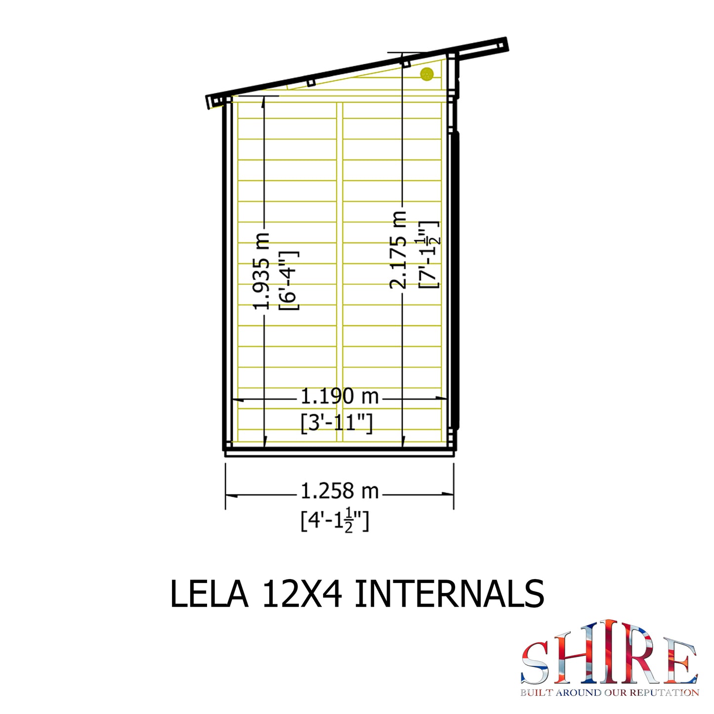 Shire Lela Pent Summerhouse 12x4