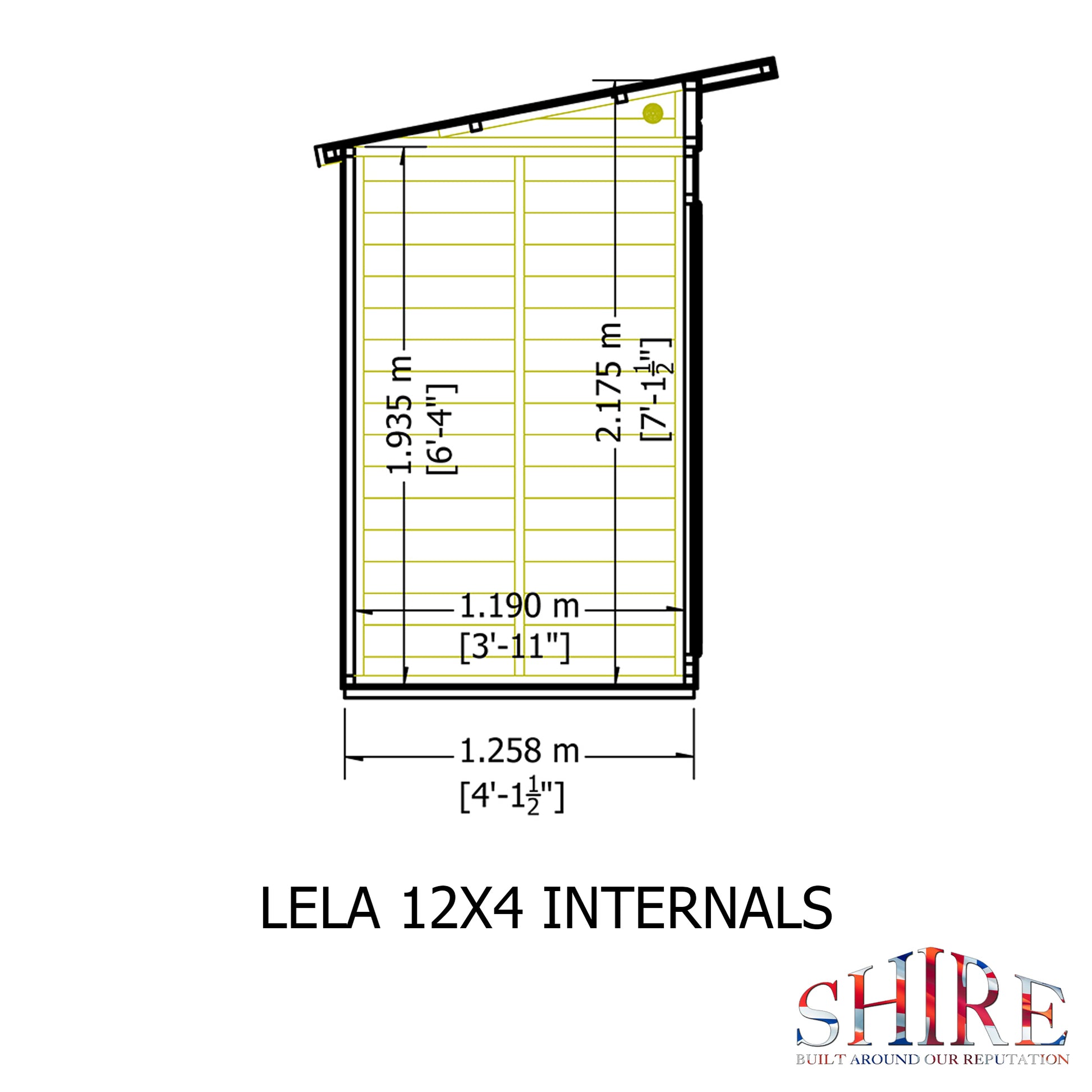 Shire Lela Pent Summerhouse 12x4