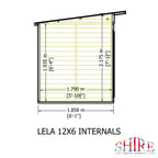 Shire Lela Pent Summerhouse 12x6