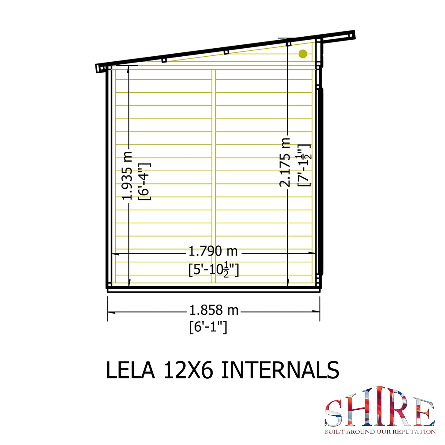 Shire Lela Pent Summerhouse 12x6