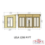 Shire Lela Pent Summerhouse 12x6