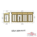 Shire Lela Pent Summerhouse 16x4
